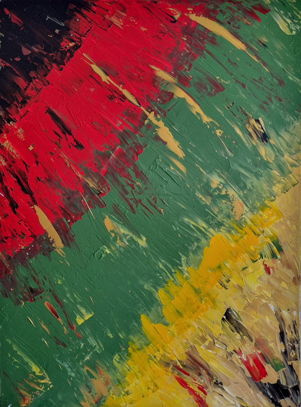 High On Reggae - Abstract Reggae Painting