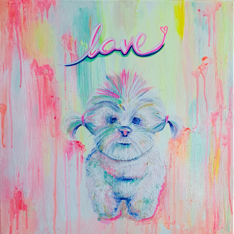 Zeus - Puppy Painting