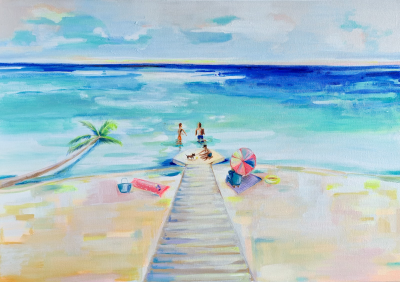 By The Sea - Beach Painting