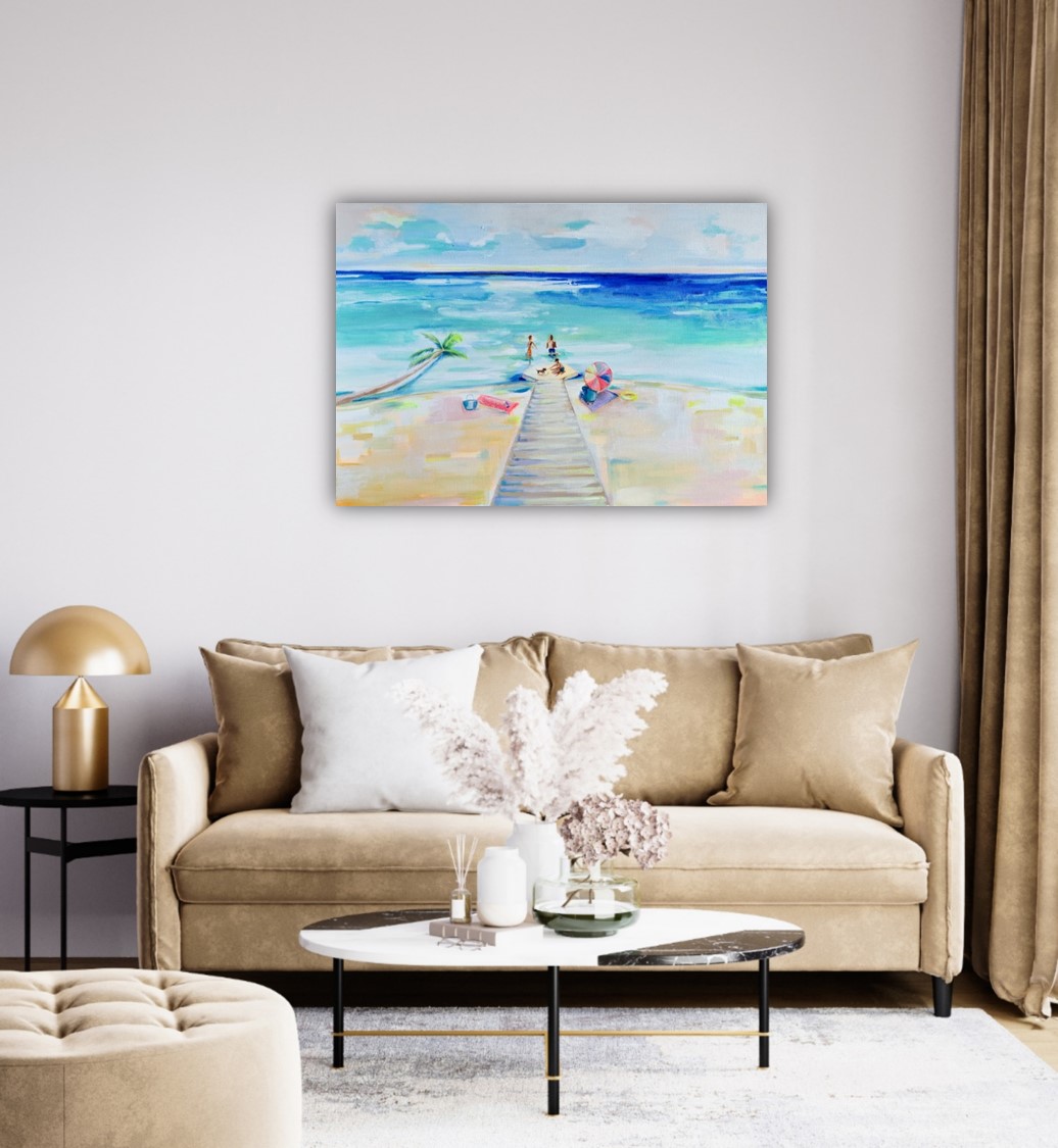 By The Sea - Beach Painting | UnikArt