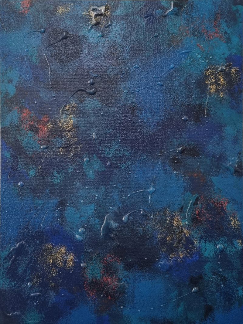 Underwater Scene - Abstract Acrylic & Resin Art